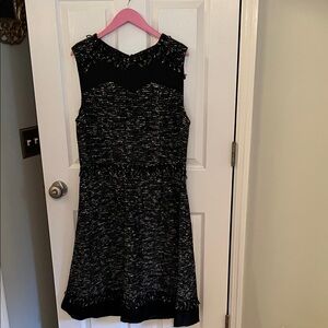 St. John Couture Black and Gold Dress and jacket